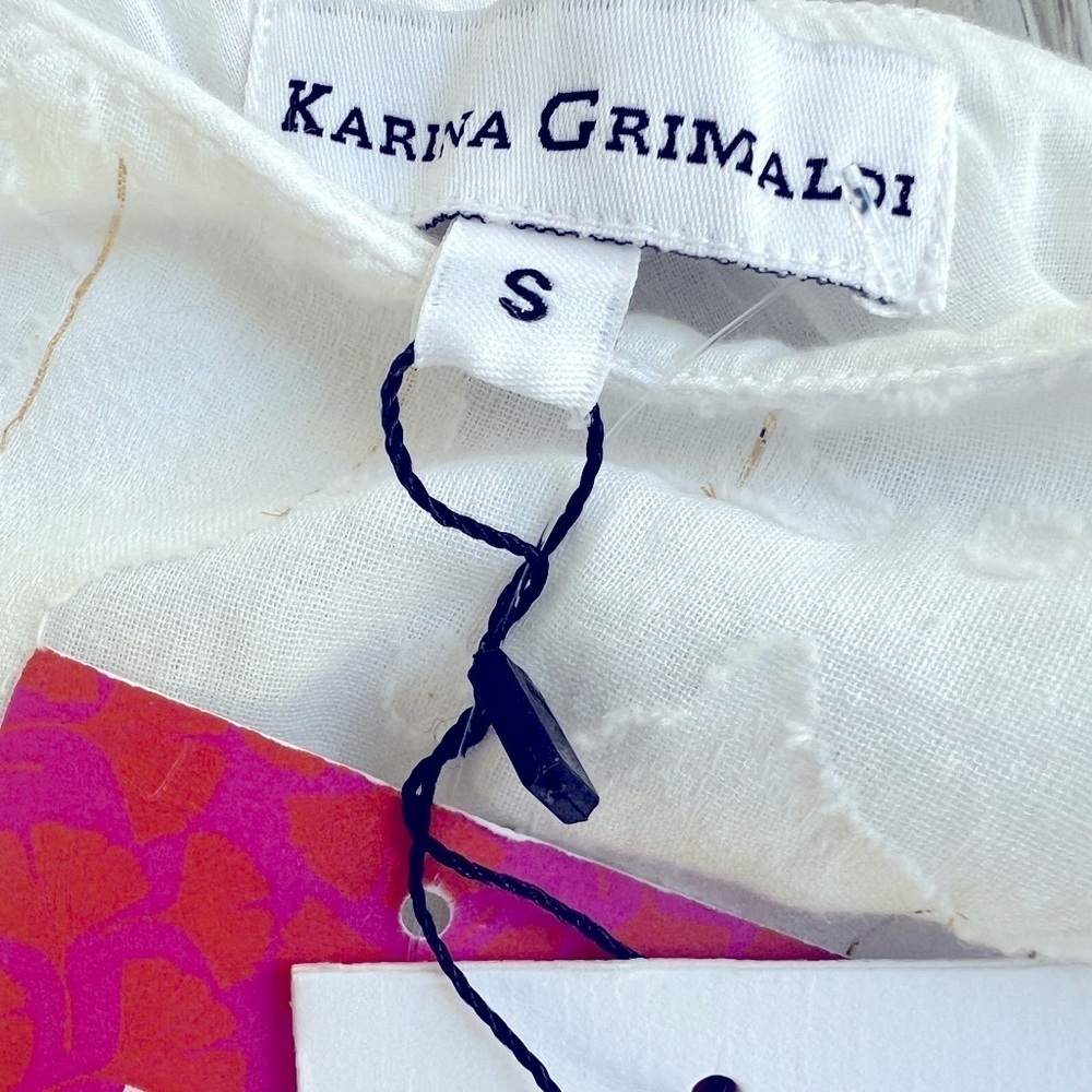 Revolve Karina Grimaldi New with Tags Pauline Jacquard Mini Dress in White - Picture 5 of 9